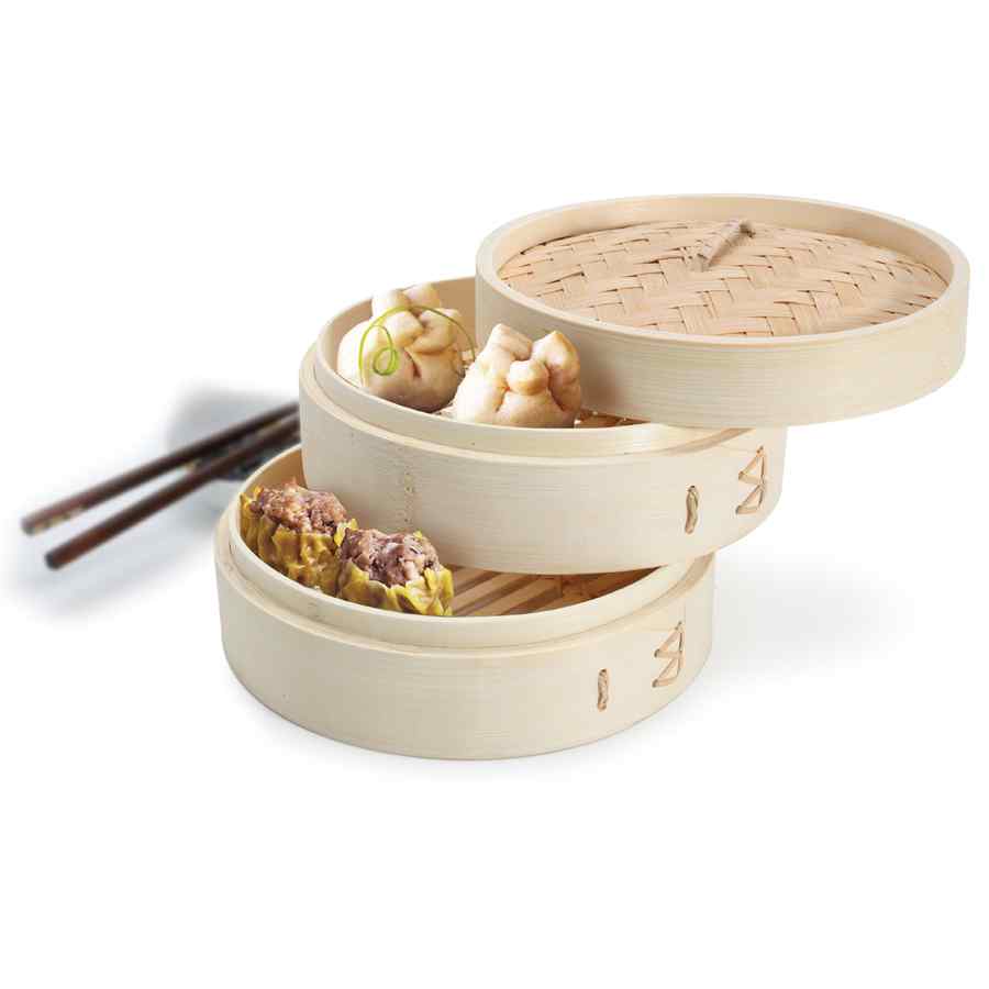 2-Tier Bamboo Steamer