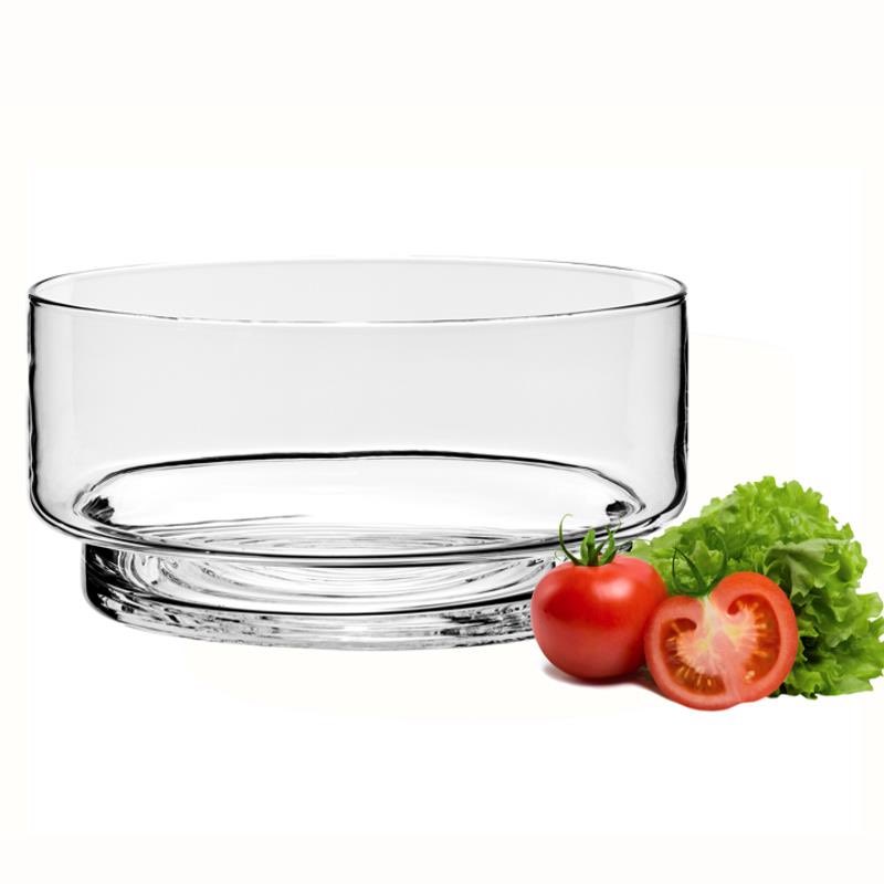 Natural Living Swirl Glass Salad Bowl