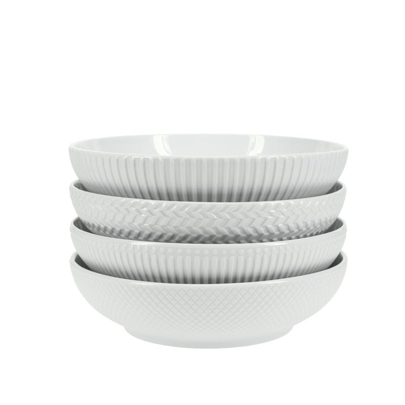 BIA Textured Shallow Bowl | Assorted Patterns