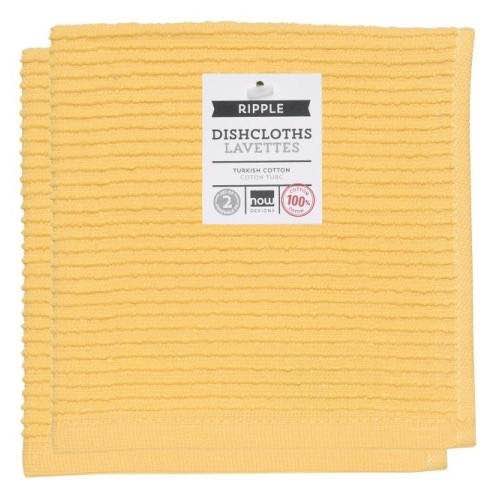 Ripple Dishcloth | Set of 2 | Lemon