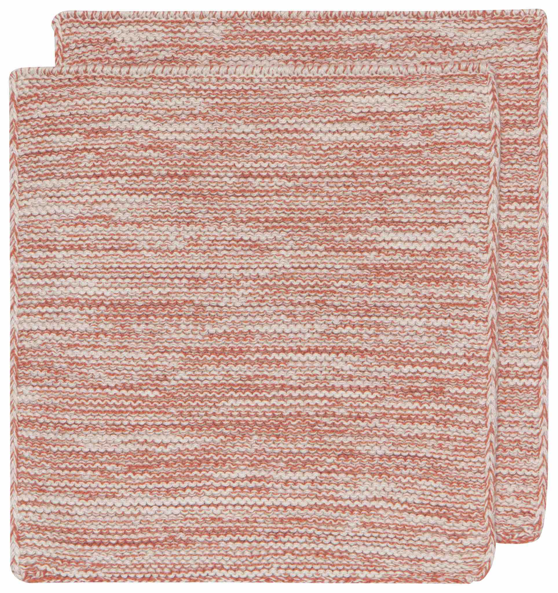 Heirloom Knit Dishcloths | Set of 2 | Clay