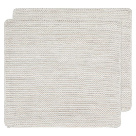 Heirloom Knit Dishcloths | Set of 2 | Dove Grey