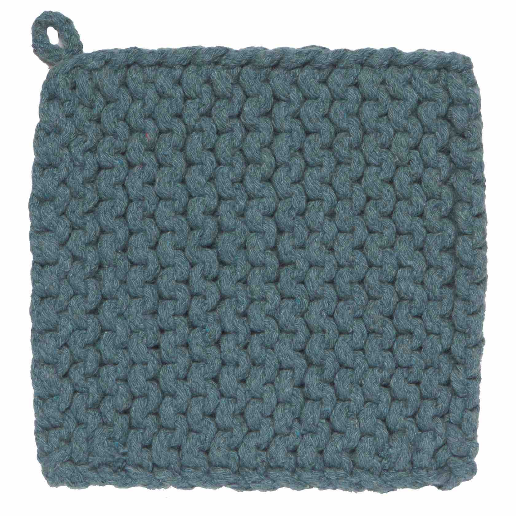 Knit Pot Holder | Lagoon