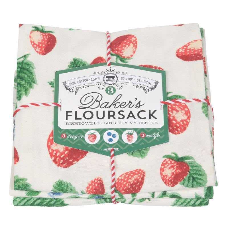 Flour Sack Tea Towels Set of 3 | Baker's Berry Patch