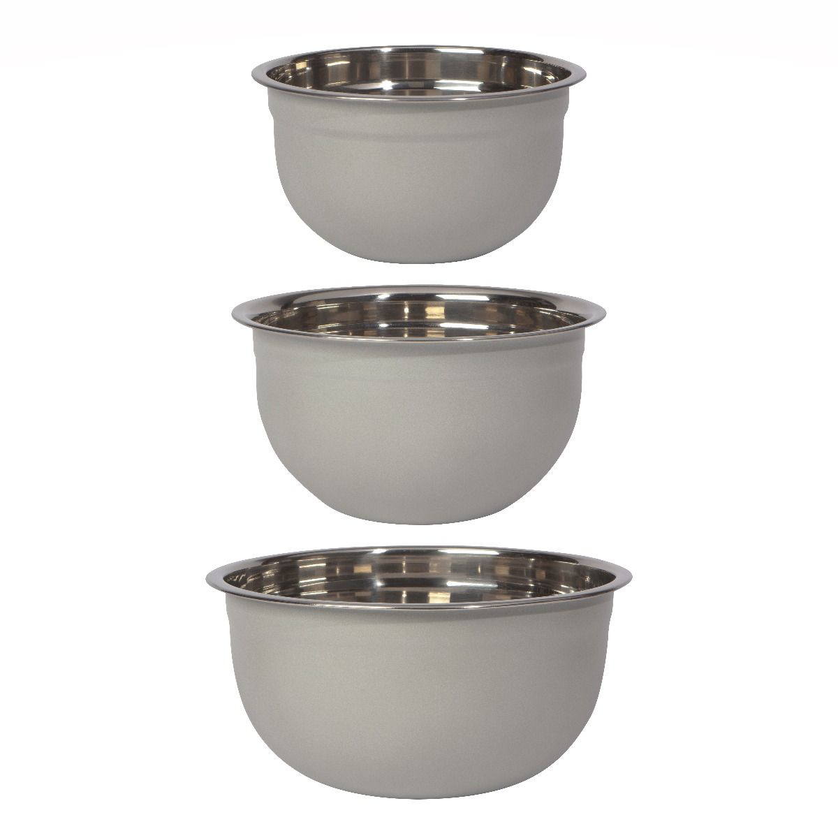 Stainless Steel Mixing Bowls | Set of 3 | Fog
