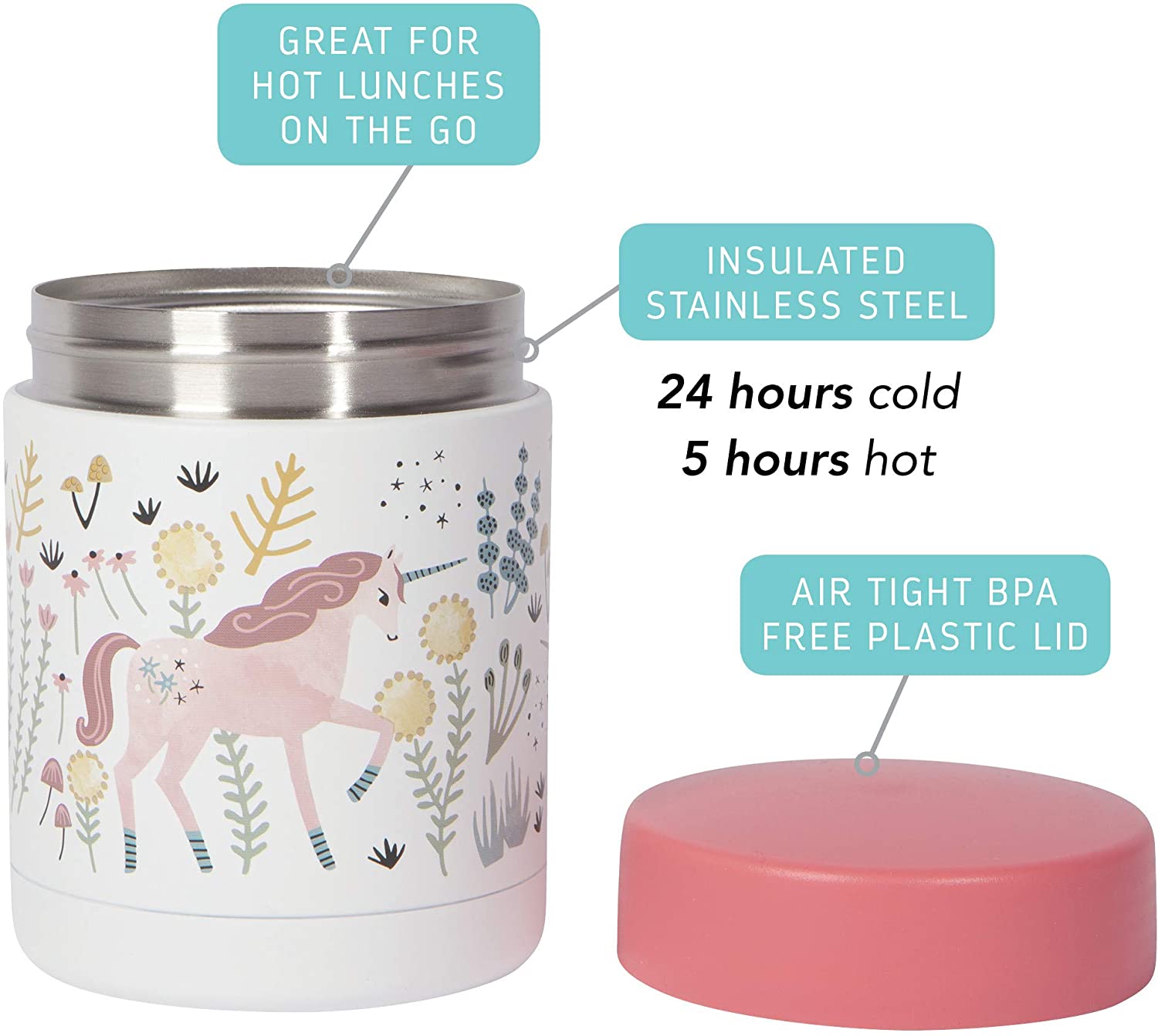 Insulated Food Jar | Unicorn