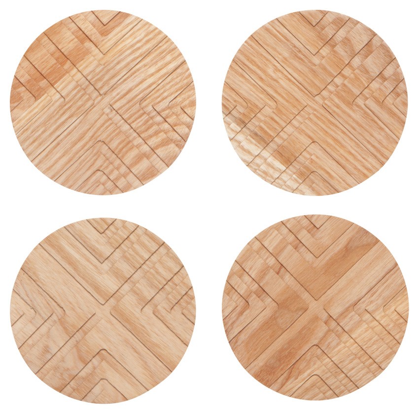 Cross Geo Coasters | Set of 4