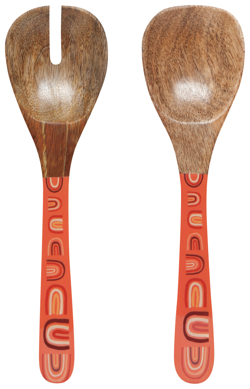 Mango Wood Salad Servers Set | Solstice