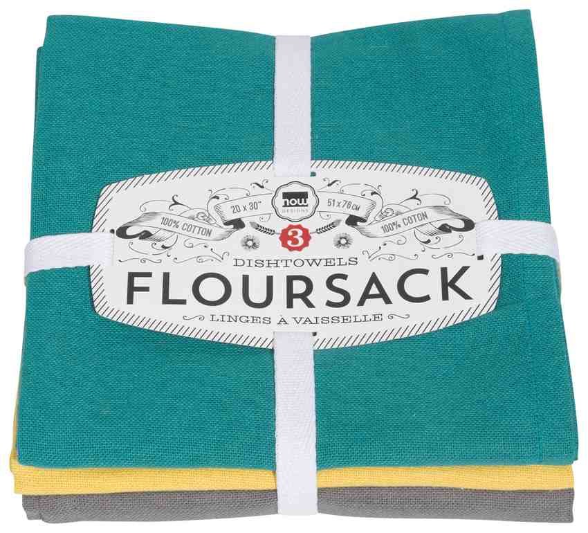 Flour Sack Tea Towels Set of 3 | Mallard | Curry | Eiffel