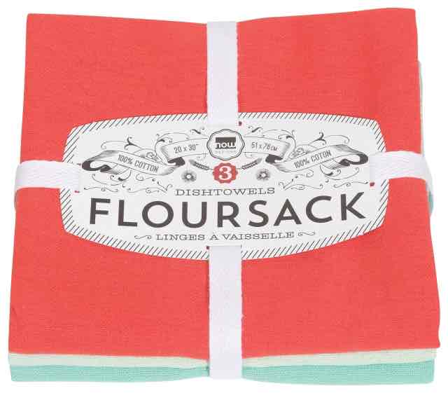 Flour Sack Tea Towels Set of 3 | Fiesta | Jade | Lucite