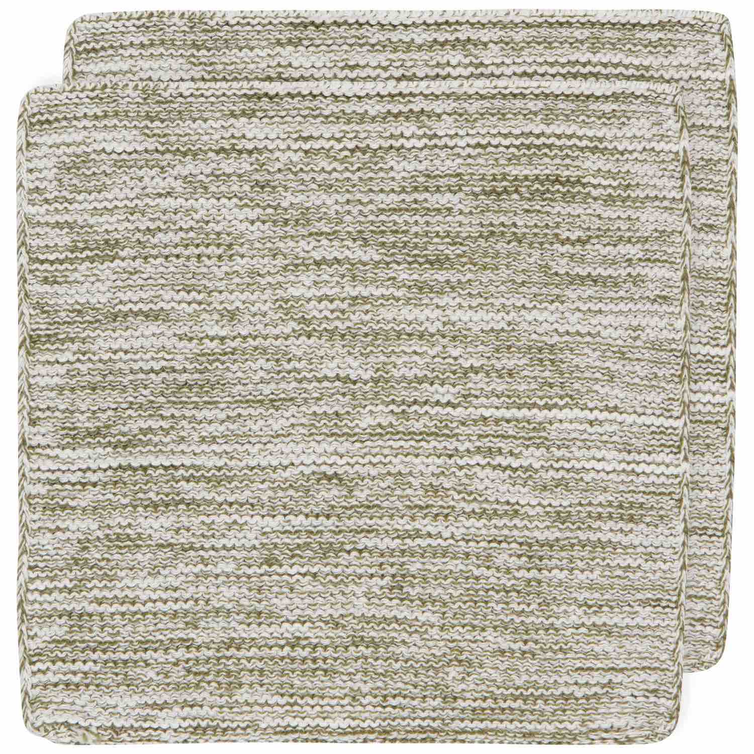 Heirloom Knit Dishcloths | Set of 2 | Olive Branch