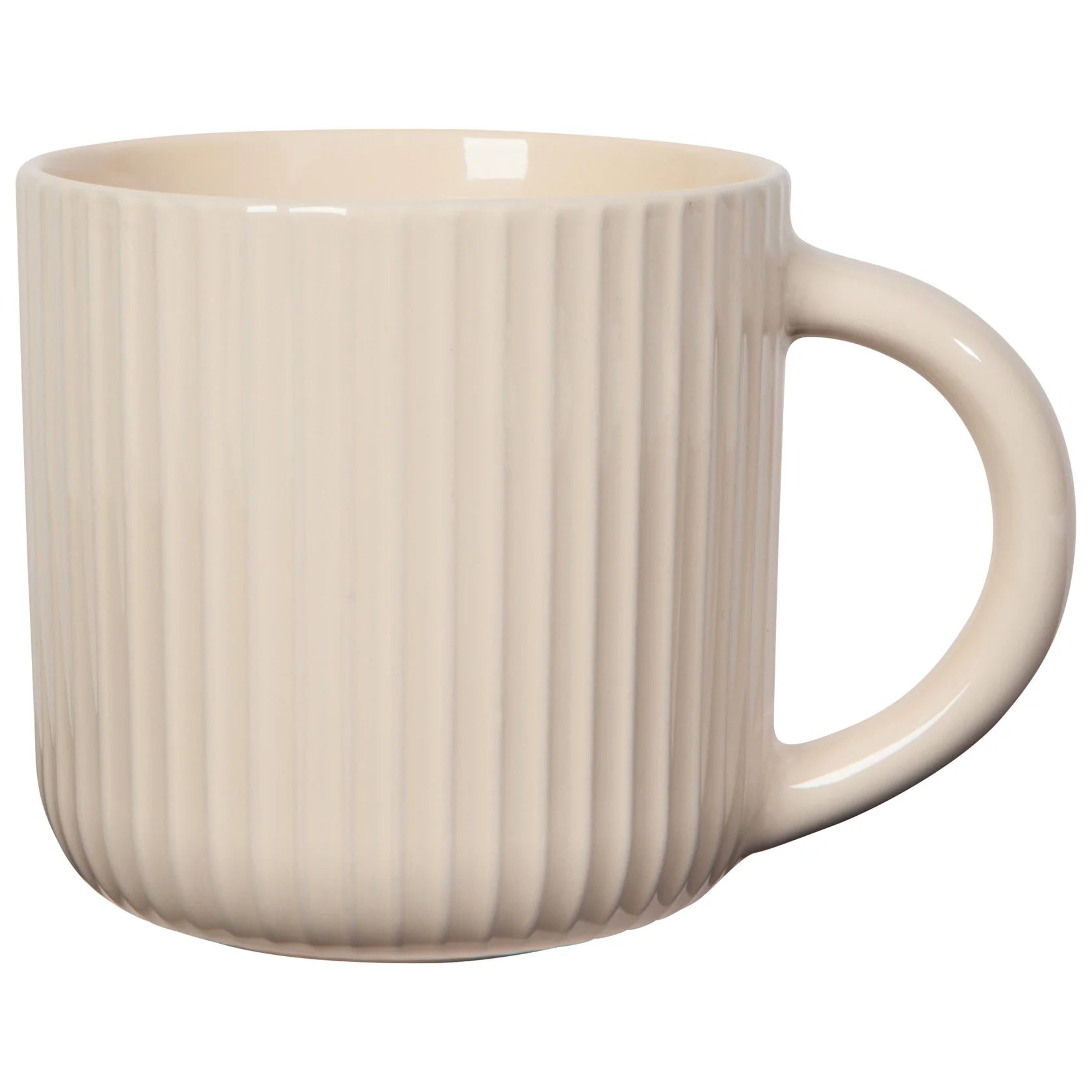 Fluted 22oz Mug | Ecru