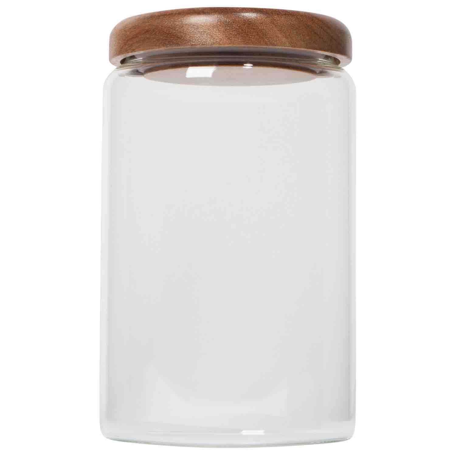 Glass Jar with Acacia Wood Lid | 32oz