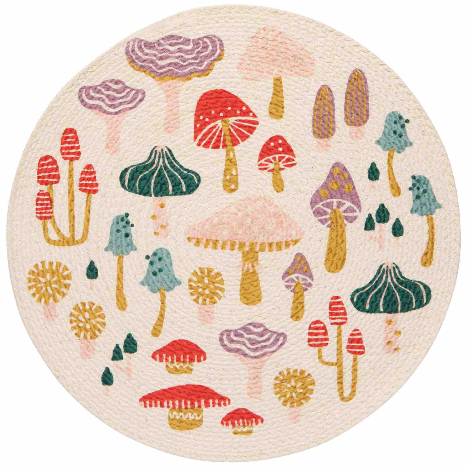 Placemat | Braided Mushroom Gems