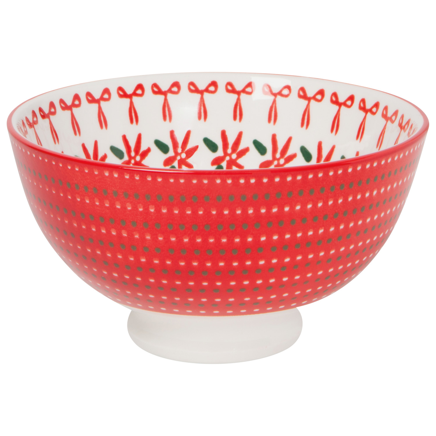 Stamped 4" Christmas Bowl | Wreaths