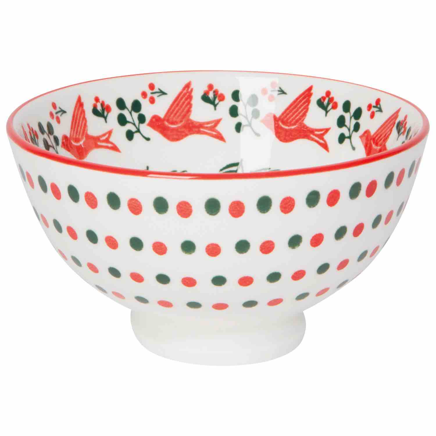 Stamped 4\" Christmas Bowl | Winterberry