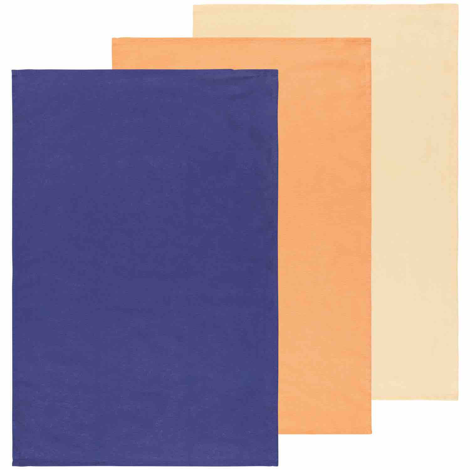 Flour Sack Tea Towels Set of 3 | Dusk | Apricot | Sunday