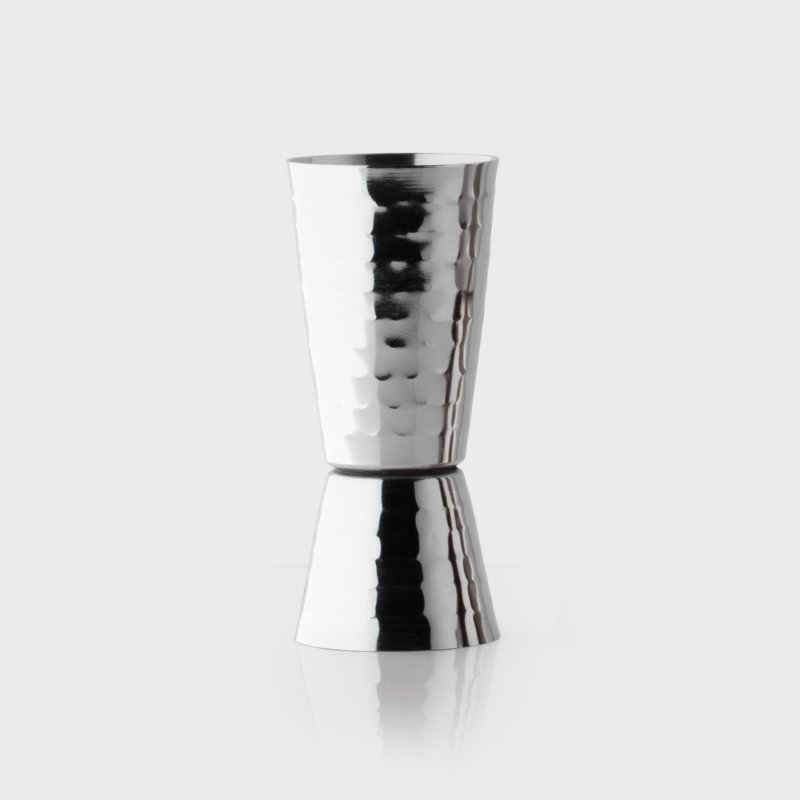 Hammered Stainless Steel Double Jigger Cocktail Measure