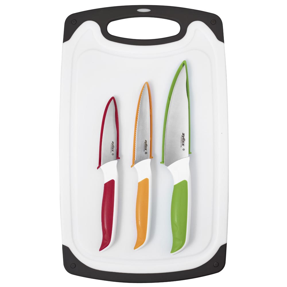 Zyliss 7pc Comfort Cutting Board & Knife Set