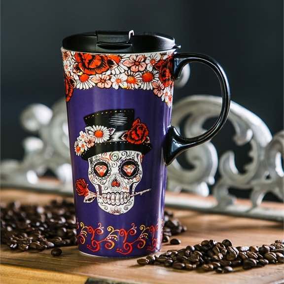 Ceramic Travel Mug | Day of the Dead II