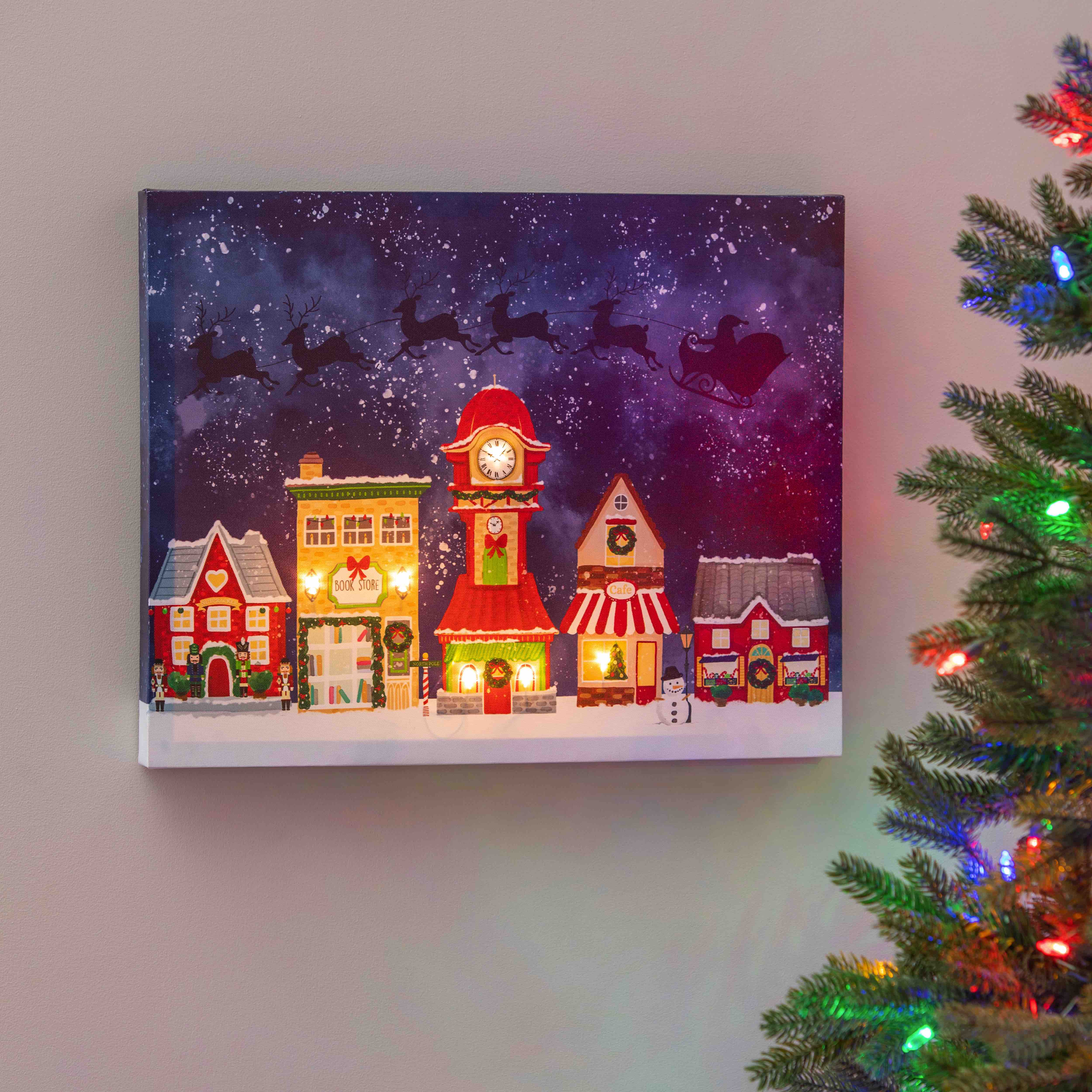LED Canvas | Christmas Village