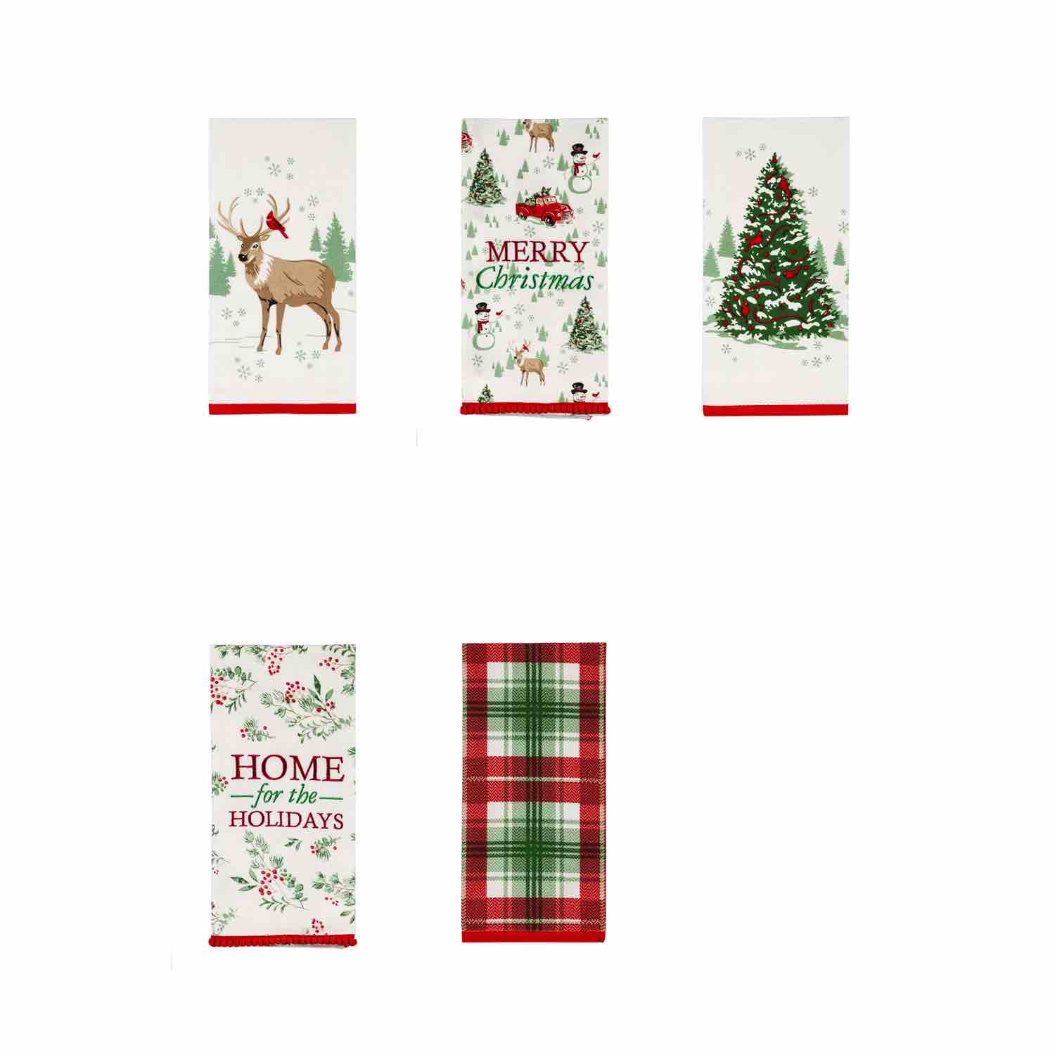 2pc Christmas Tea Towel Set