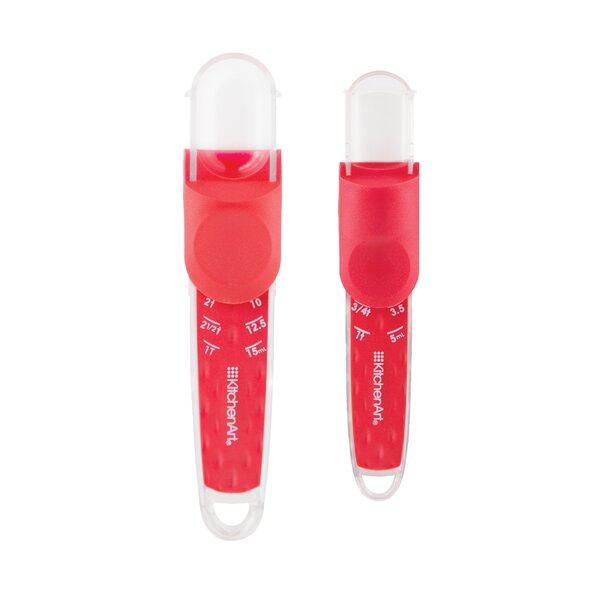 KitchenArt Adjust-a-Tsp & Tbsp Set | Red