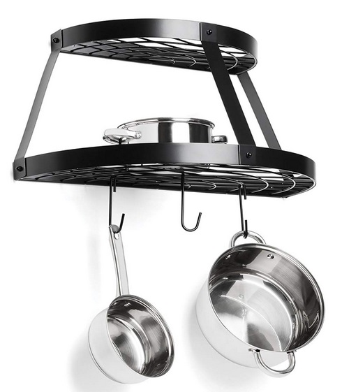 Wall Mount Pot Rack | 2 Shelf