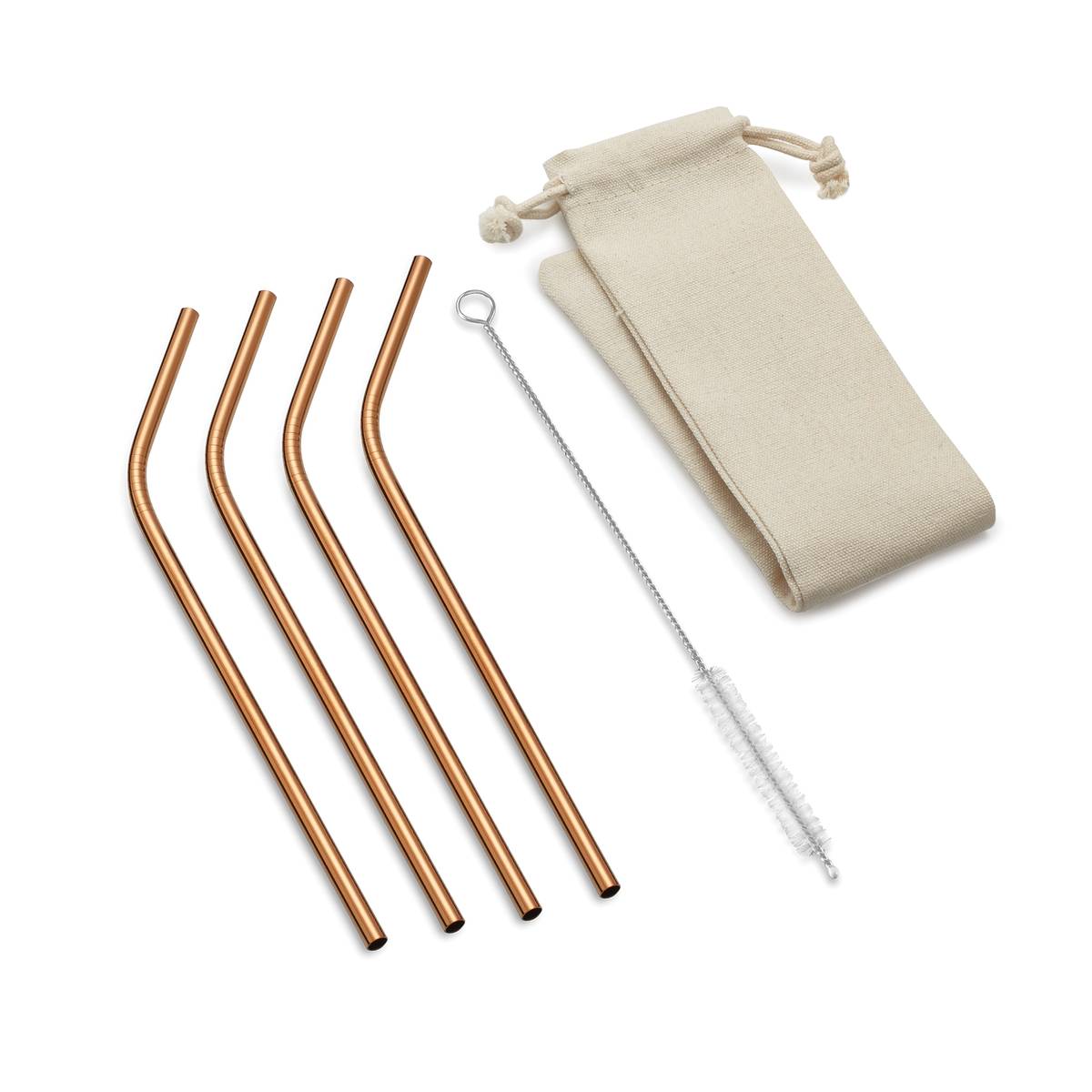 Outset Bent Copper Straws | Set of 4
