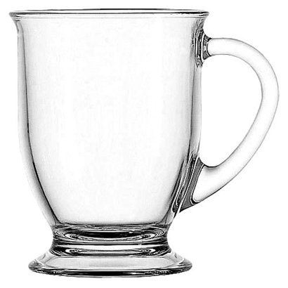 Glass Cafe Coffee Mug 16oz