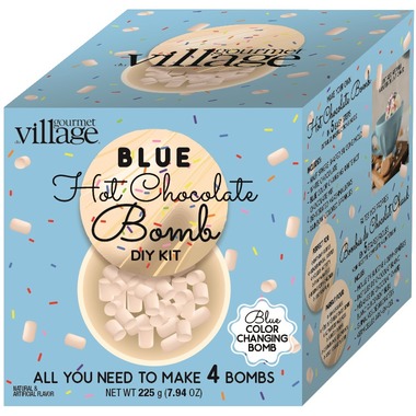 Gourmet Du Village Hot Chocolate Bomb Kit | Blue