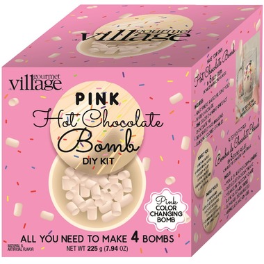 Gourmet Du Village Hot Chocolate Bomb Kit | Pink