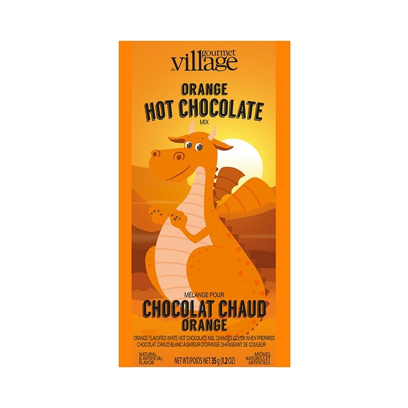 Gourmet du Village Dragon Orange Colored White Hot Chocolate