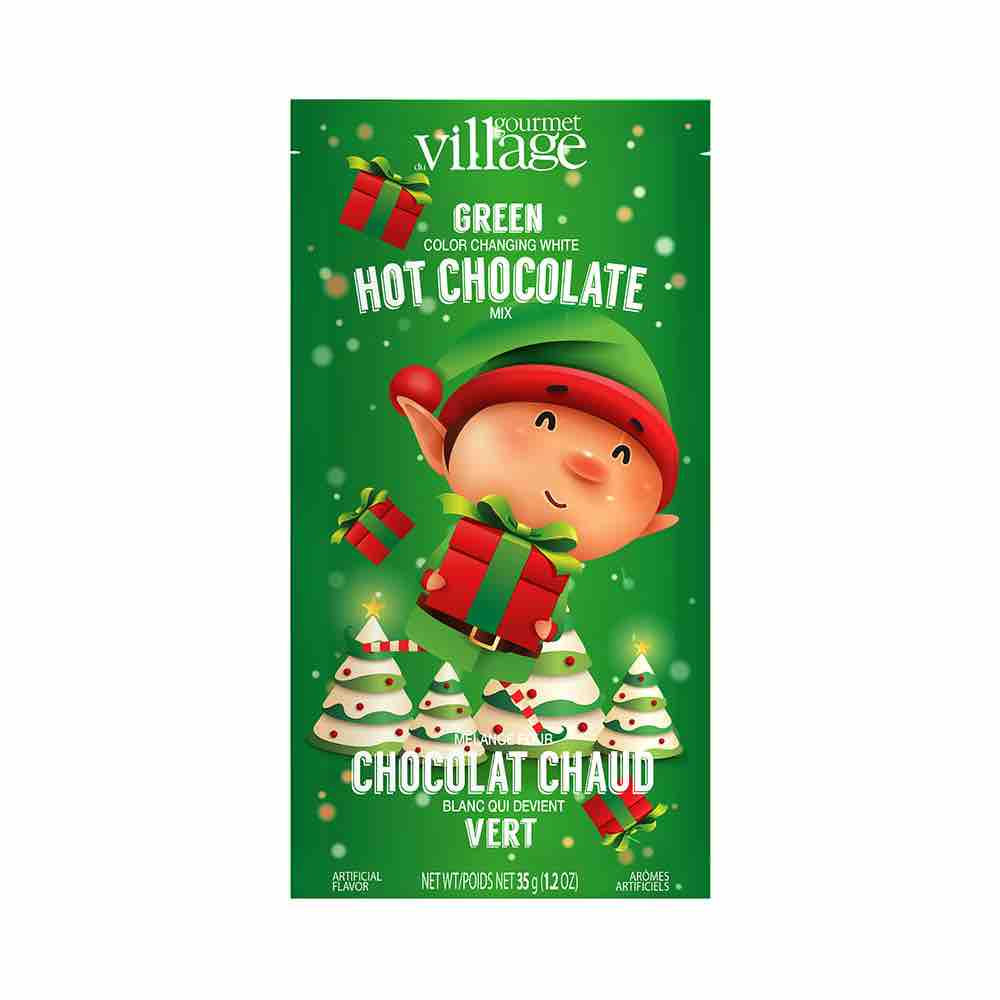 Gourmet du Village Elf Green Colored White Hot Chocolate