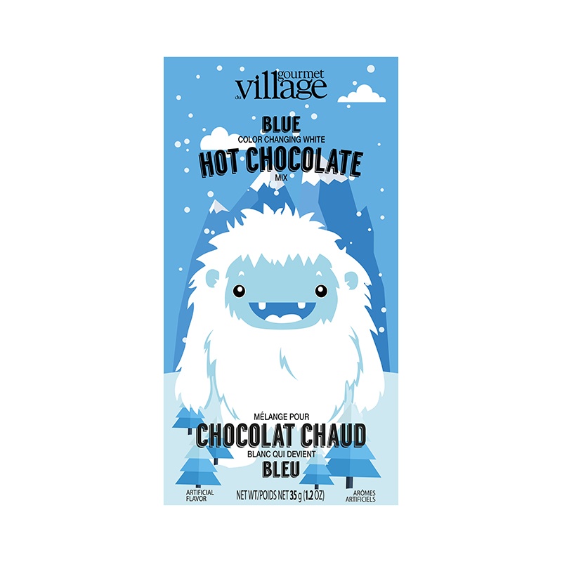 Gourmet du Village Yeti Blue Colored White Hot Chocolate