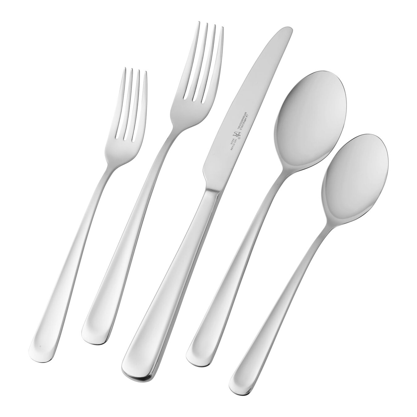 Henckels Intl Silvano Polished 45pc Flatware Set