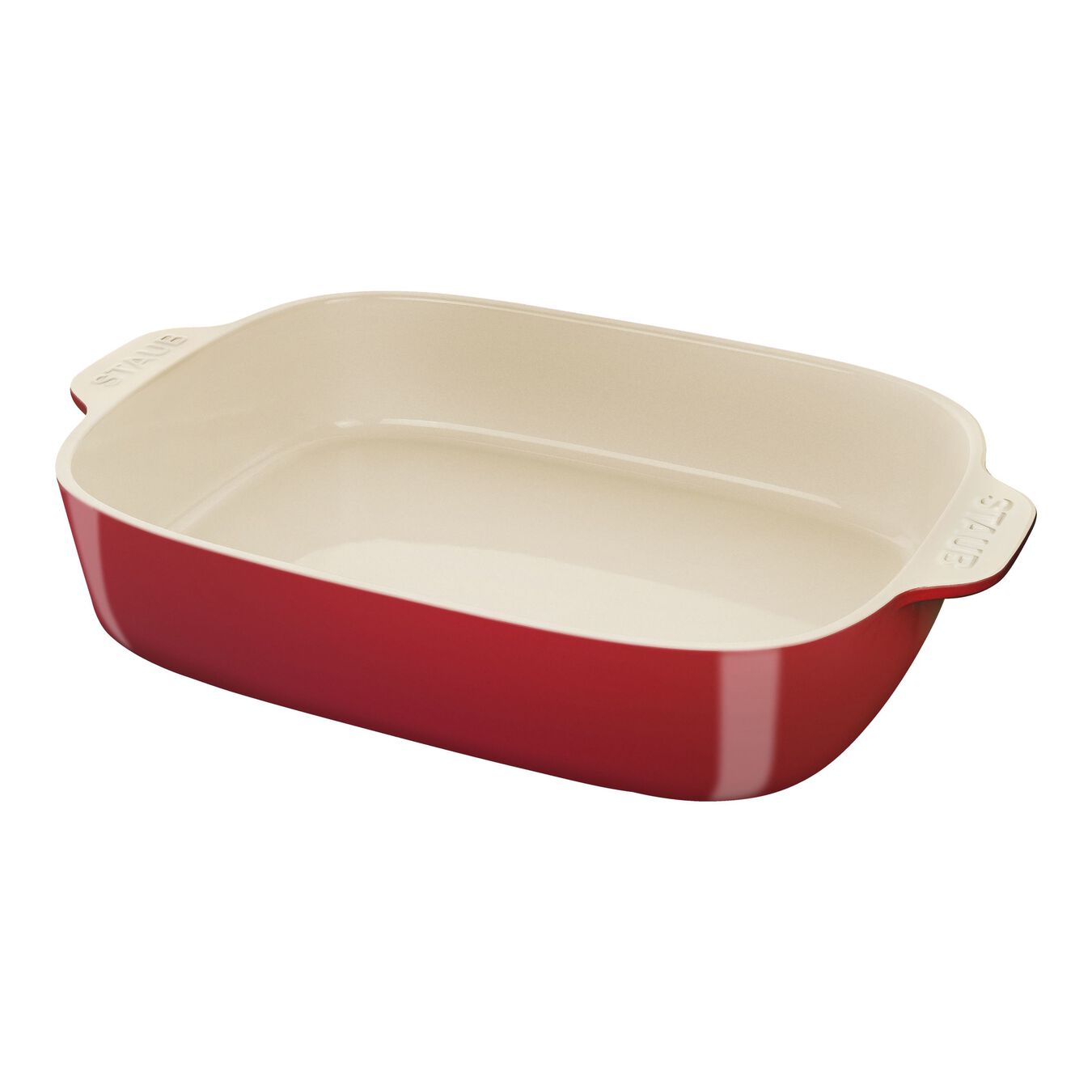 Staub Cherry Red Ceramic Rectangular Baking Dish 6.5 x 8.5