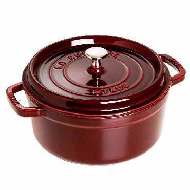 Staub 5qt Round Cast Iron Cocotte - Grenadine Red