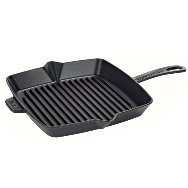 Staub 12\" Cast Iron Square Grill - Black