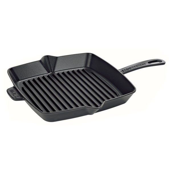 Staub 10\" Cast Iron Square Grill - Black