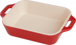Staub Ceramic Rectangular Dish - Cherry 0.4L