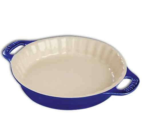 Staub Ceramic Pie Dish - Blue 24cm