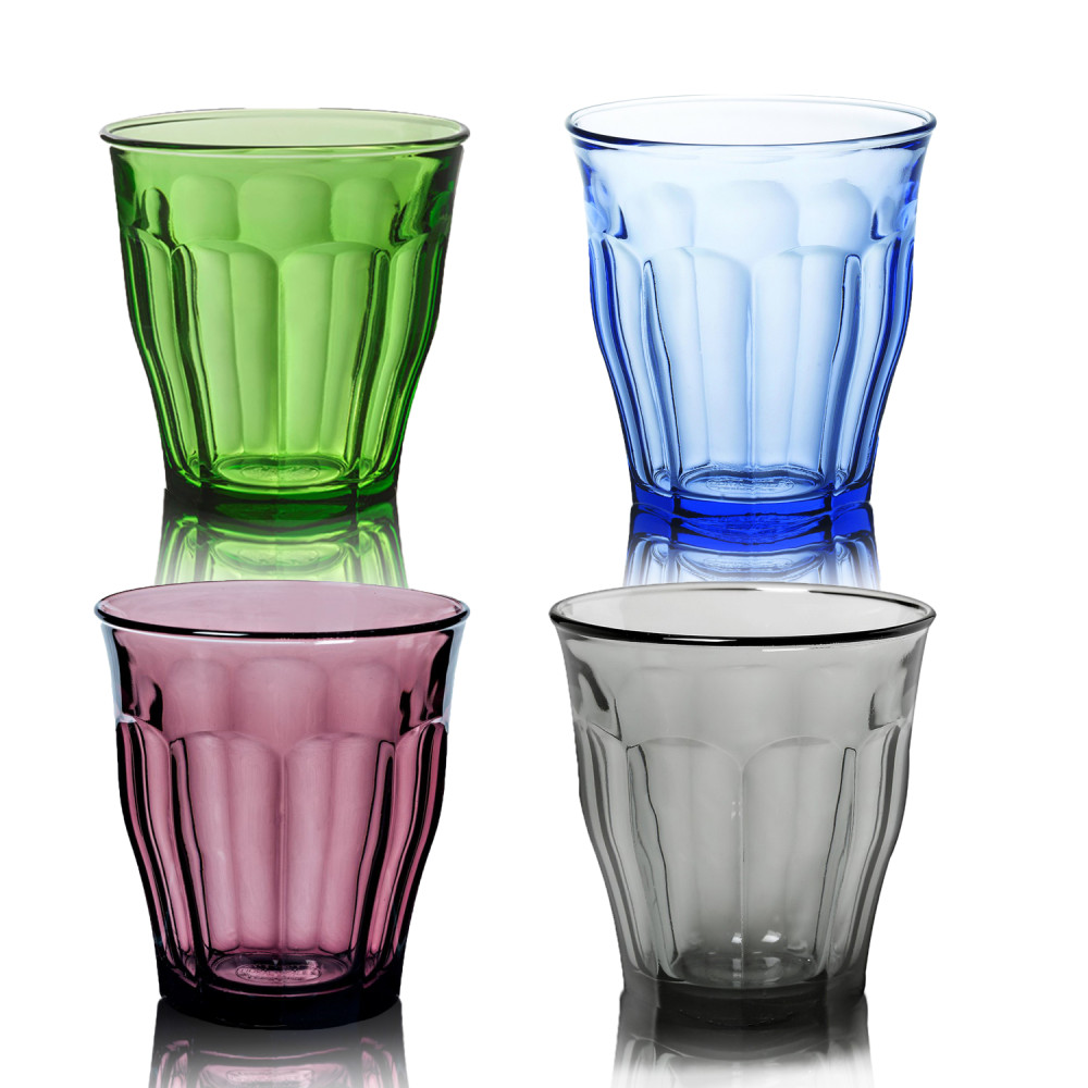 Duralex Picardie Assorted Colored Glass Tumblers | 250 ml | Set