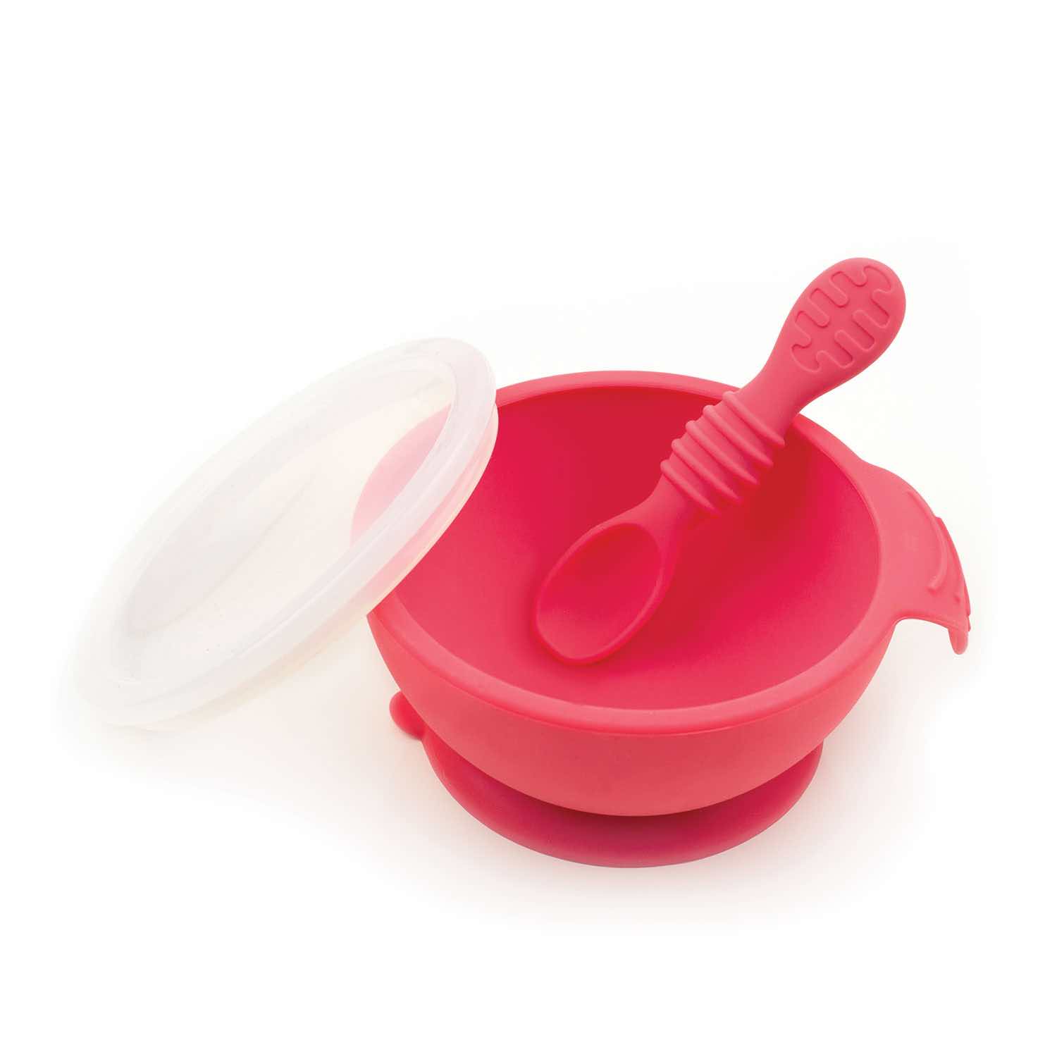 Bumkins Silicone First Feeding Set | Red