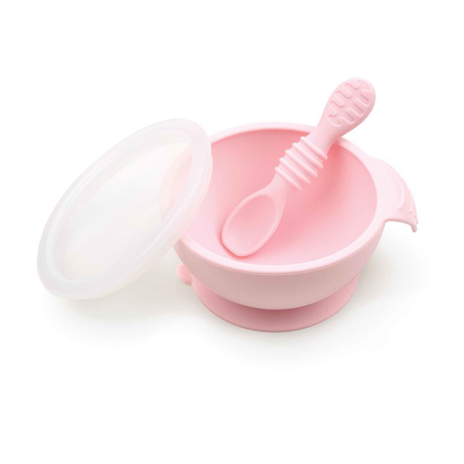 Bumkins Silicone First Feeding Set | Pink