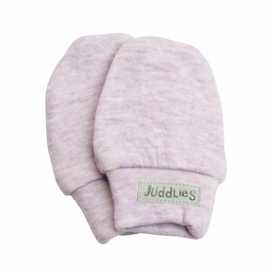 Juddlies Breathe EZE Scratch Mitts | Lavender Fleck