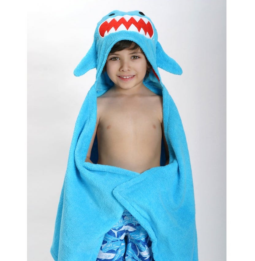 Kids Hooded Bath Towel | Sherman Shark