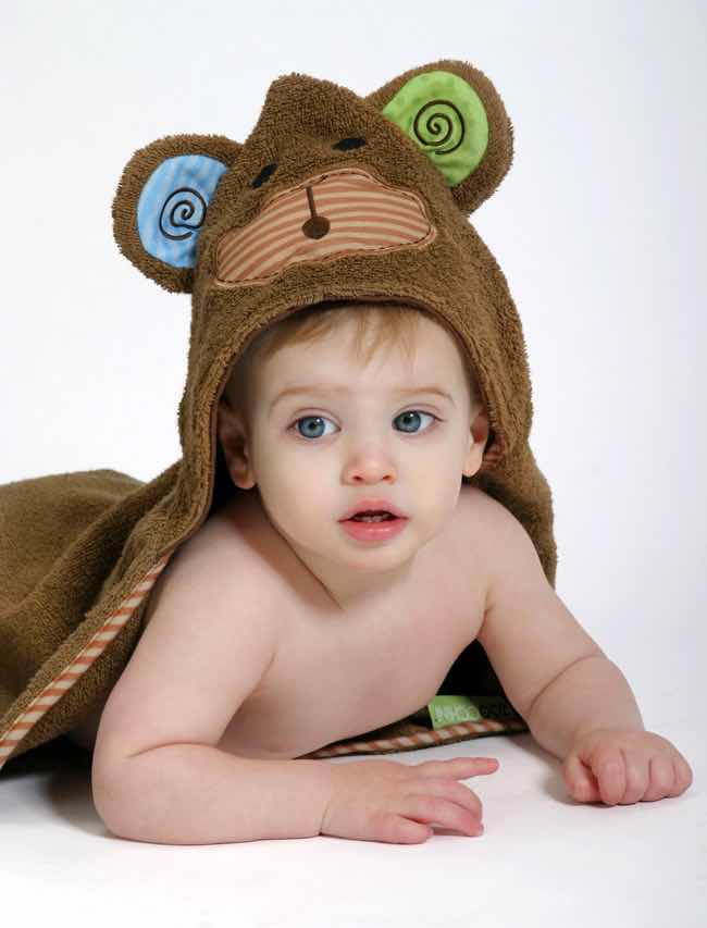 Hooded Baby Bath Towel | Max the Monkey