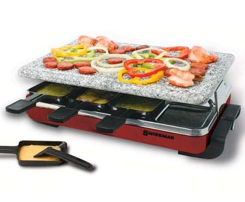 Swissmar Red Classic Raclette with Granite Stone