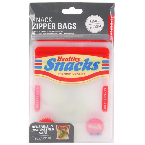 Reusable Snack Zipper Bags | Small Set of 4